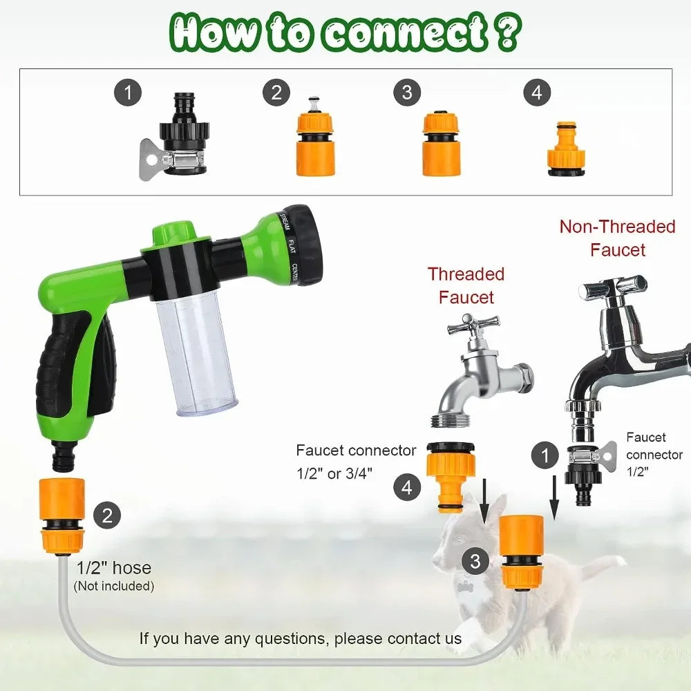 QuickClean Pro Dog Bath Sprayer