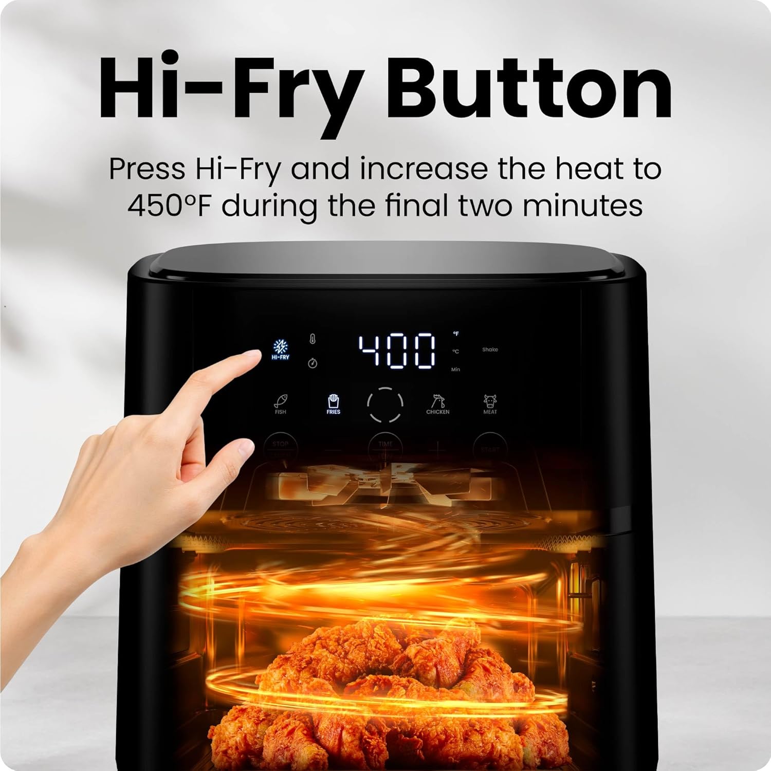 CrispQuick Compact Countertop Air Fryer