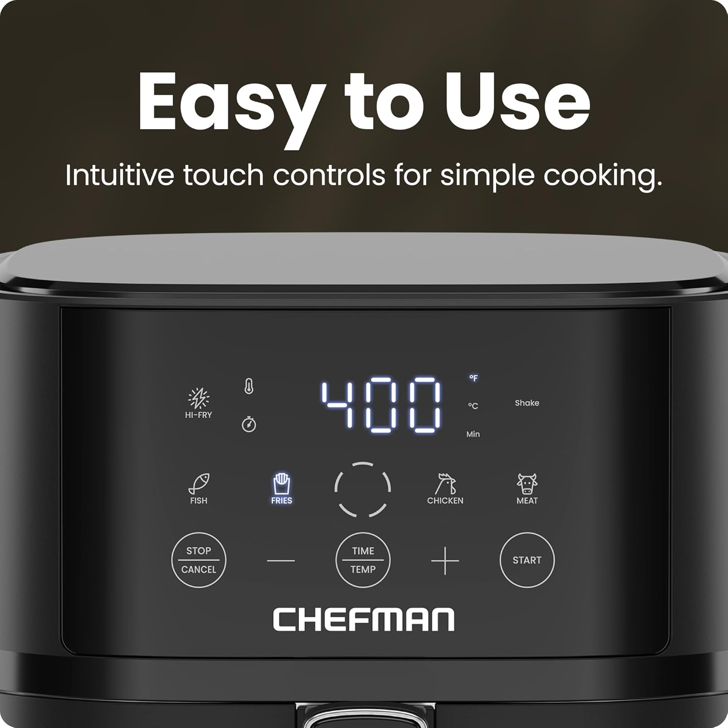 CrispQuick Compact Countertop Air Fryer