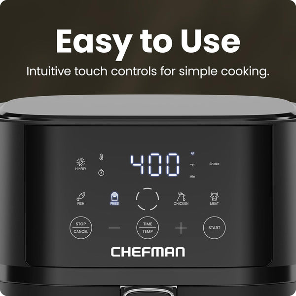 CrispQuick Compact Countertop Air Fryer